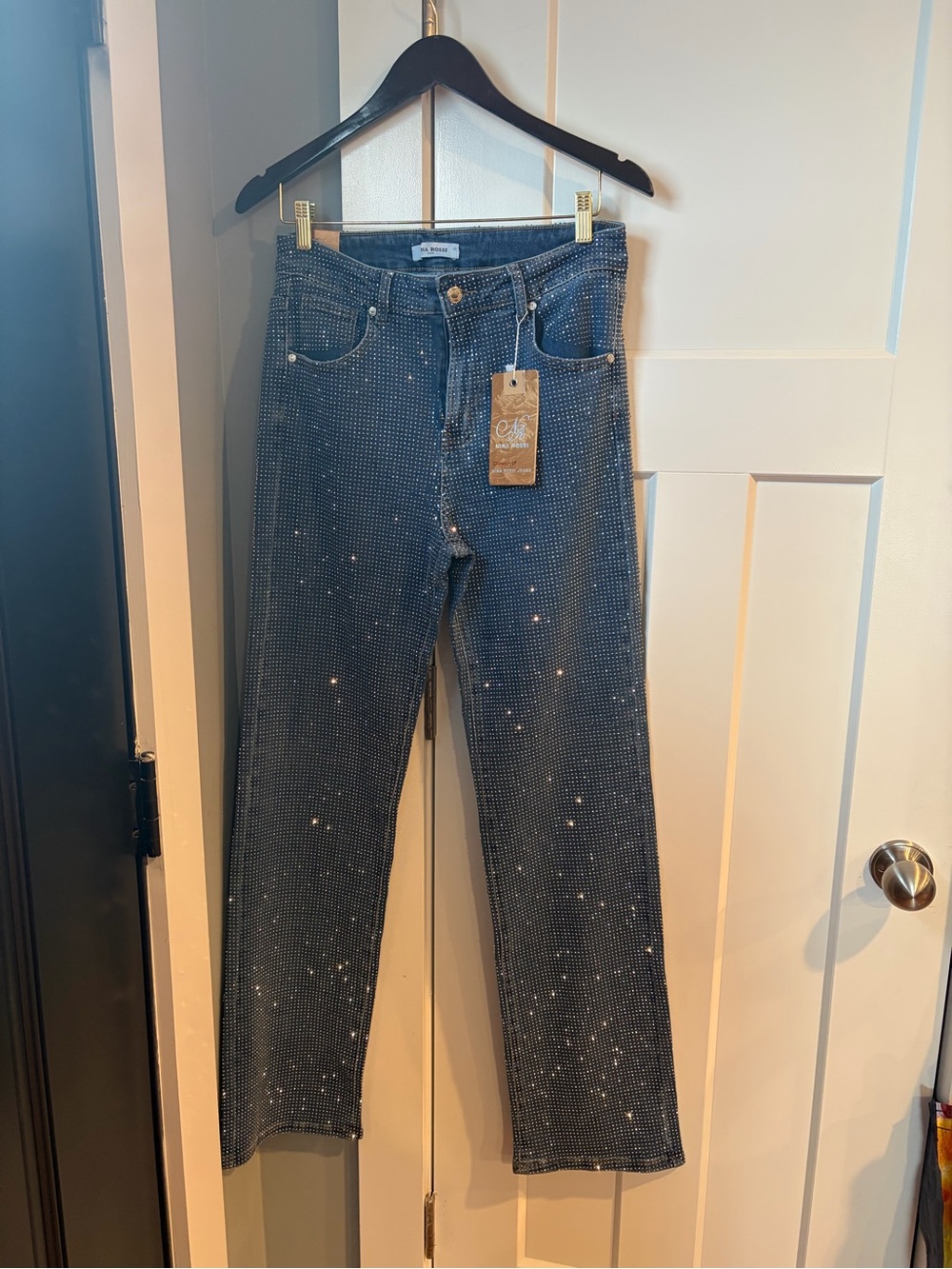 Embellished Boot-Cut Jeans